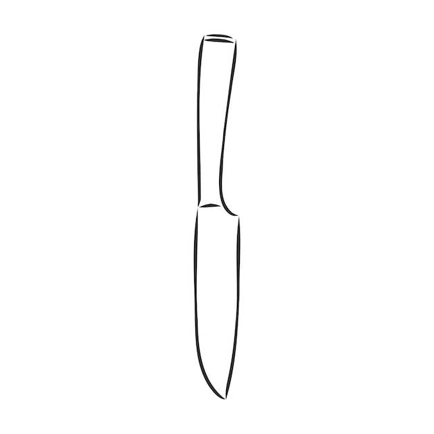 Нож кухонный эскиз