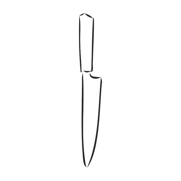 Нож кухонный эскиз