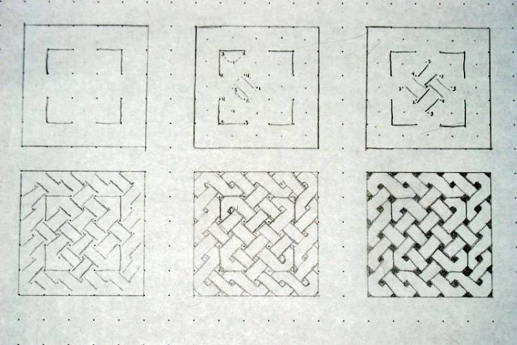 Кельтский узел рисунок по клеточкам 