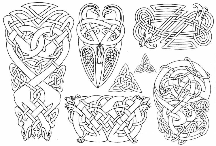 Узоры викингов рисунки