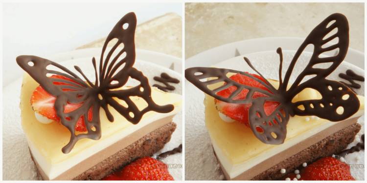 Шоколадные бабочки и узоры для украшения десерта