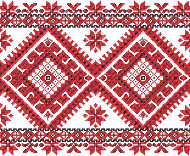 Раскраска белорусский орнамент