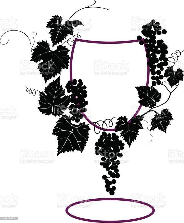 Трафарет виноградная лоза