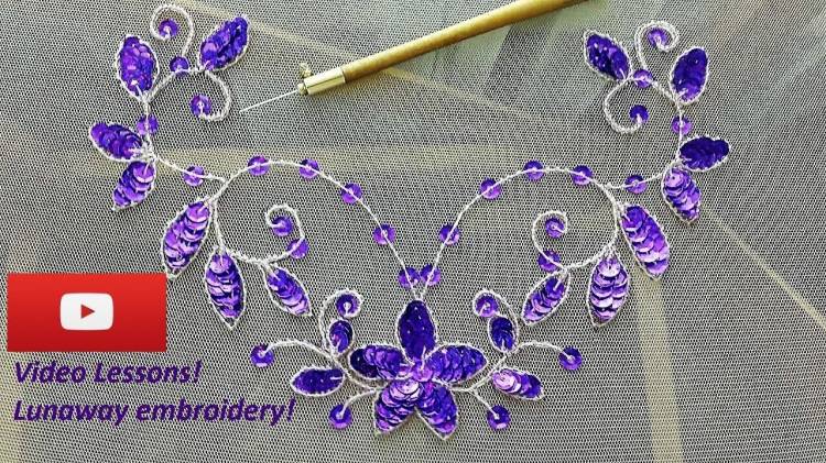 luneville embroidery for beginners! Люневильская вышивка для начинающих