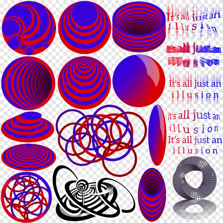 иллюзия, оптическая иллюзия, узор, аннотация, слово иллюзии, слово, текст, магия, сфера, мяч, png