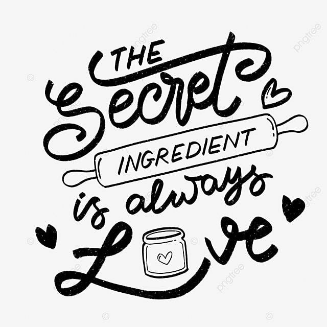секретный ингредиент всегда любовь милые надписи PNG , секретный ингредиент, Любовь, секрет PNG картинки и пнг PSD рисунок для бесплатной загрузки