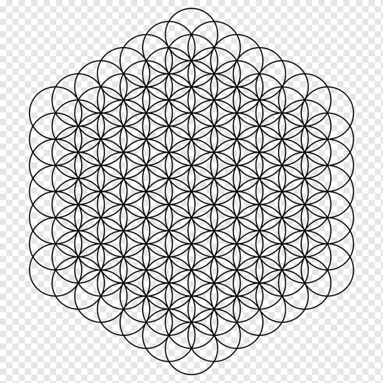Сетка перекрывающихся кругов Метатрон Куб Сакральная геометрия Узор, круг, Сетка перекрывающихся кругов, куб Метатрона, Сакральная геометрия png