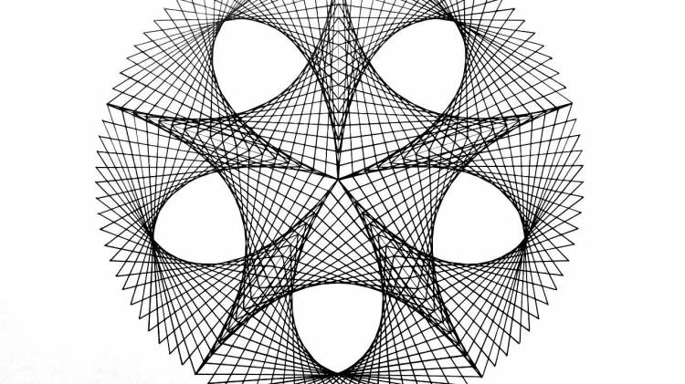 Абстрактный геометрический узор, draw geometric abstract design