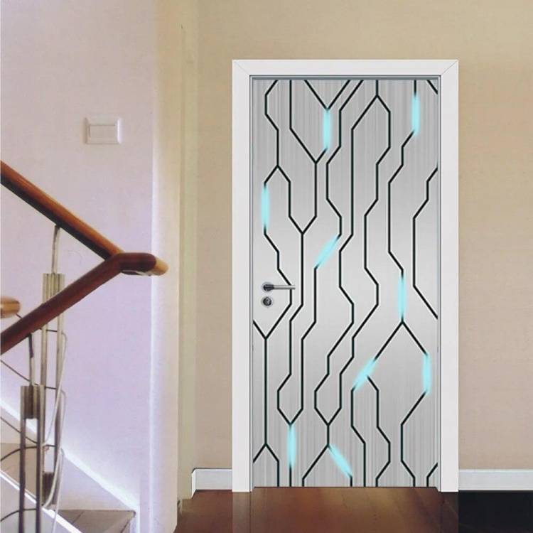 Современная наклейка на дверь, имитирующая стеклянный узор, геометрический самоклеящийся стикер на стену с цветком, водостойкая наклейка для стирки, домашнего декора