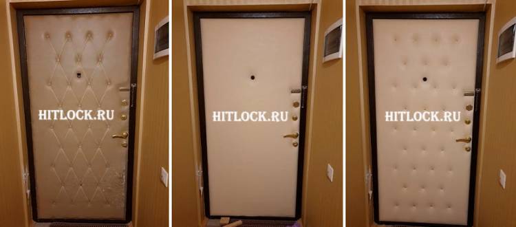 Обивка дверей дермантином цена в Москве