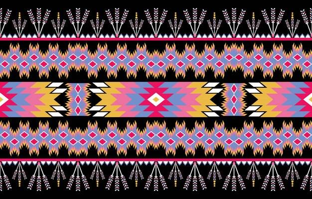 Ткань этнических бесшовный узор индейцев навахо африканских майя в мексиканском стиле