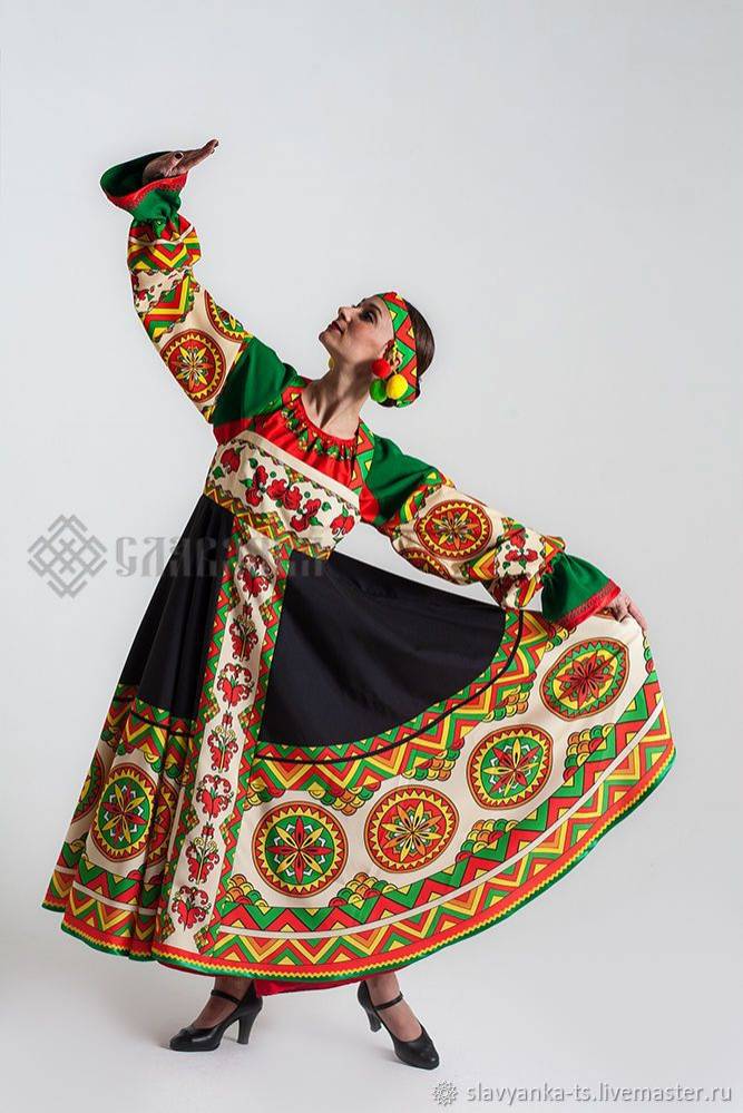 Русский народный костюм женский Борецкая роспись в интернет