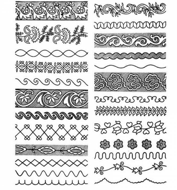Татарский орнамент png картинки, трафареты, русские и народные рисунки на посуду, как распечатать шаблоны геометрически…