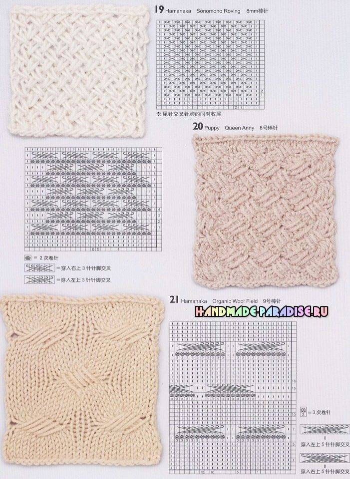 схем и модных узоров вязания спицами