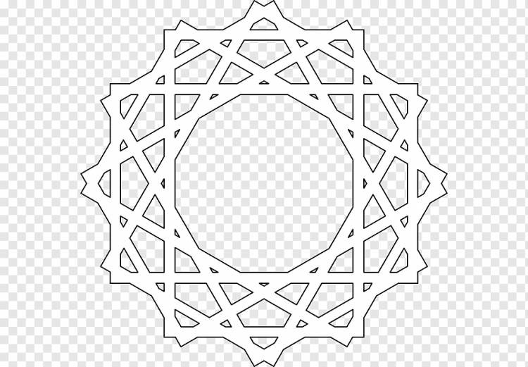 Исламские геометрические узоры Ausmalbild Mandala Pattern, Ислам, угол, белый, лист png