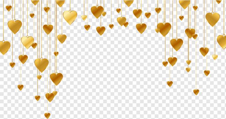 Heart Shape Line, Золотой узор в форме сердца, золотое сердце, любовь, угол, желание png