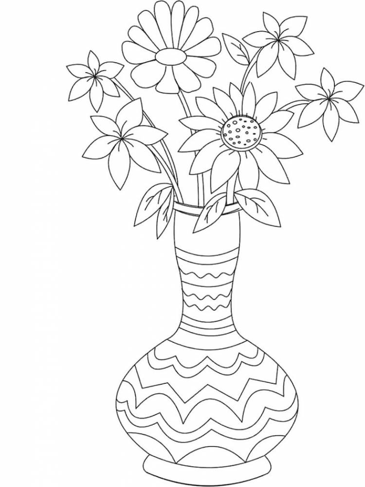 Нарисовать вазу с узорами
