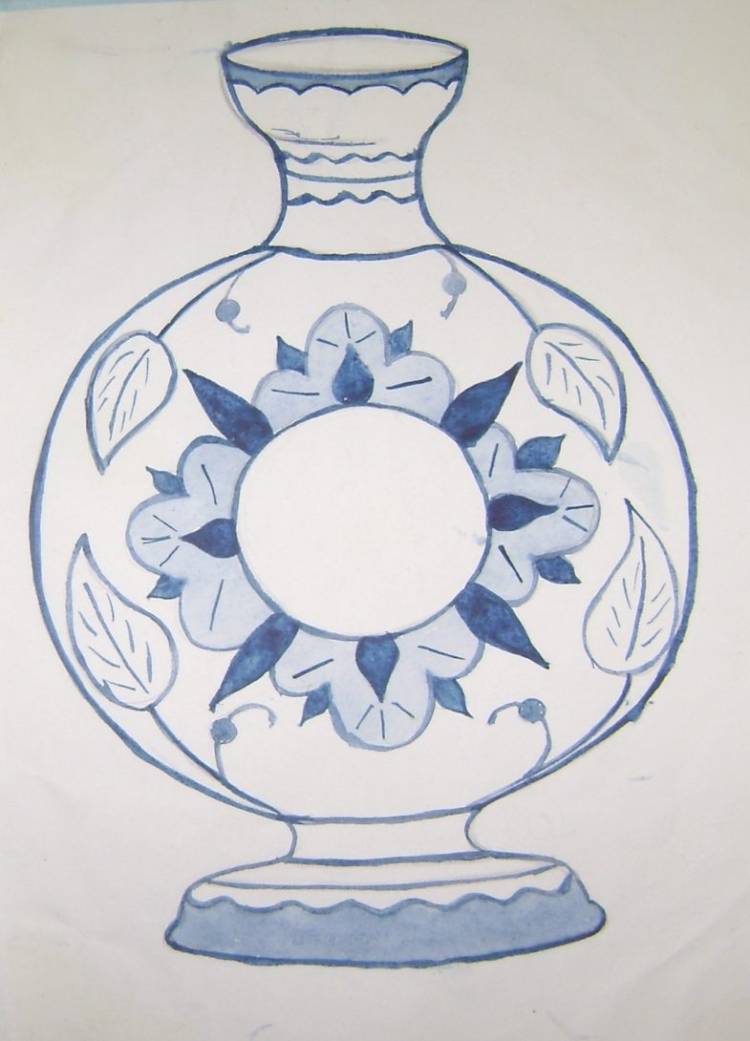 Как нарисовать вазу с узорами