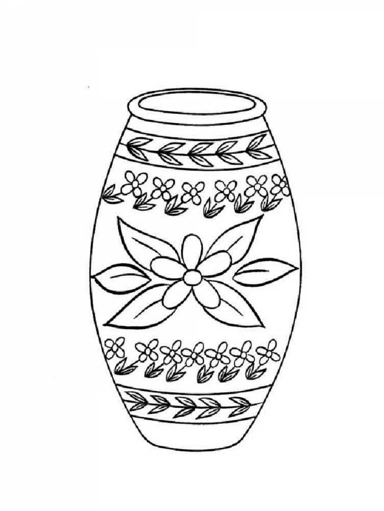 Узоры на вазе рисунок