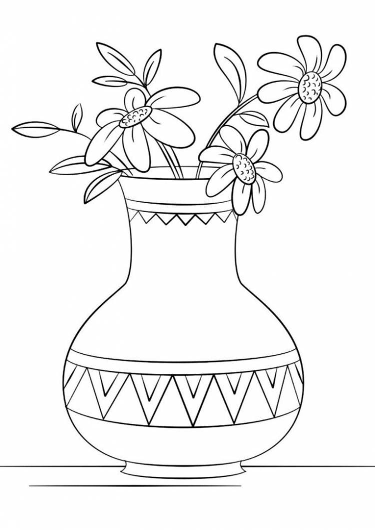 Как нарисовать вазу с узорами