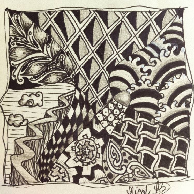 Зентангл (Zentangle) и Зенарт