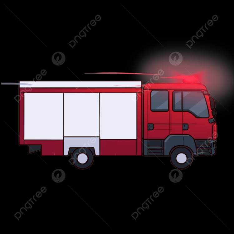 Нарисованная рукой движущаяся пожарная машина PNG , высокоскоростной, просвещение по вопросам безопасности, машина PNG картинки и пнг PSD рисунок для бесплатной загрузки
