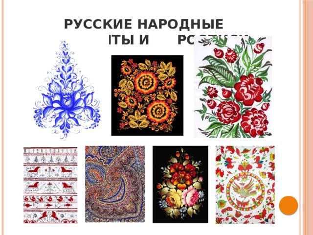 Презентация на тему Русские народные орнаменты и росписи