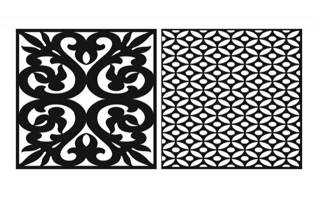 Декоративный исламский шаблон с геометрическими узорами и цветочными панелями для лазерной резки с чпу