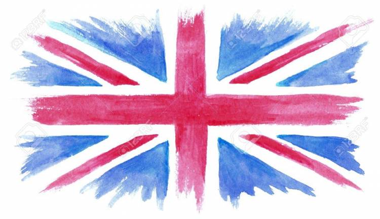 Великобританский флаг нарисованный