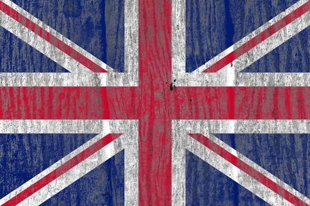 Старый старинный британский флаг
