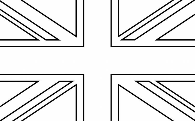 Флаг англии раскраска