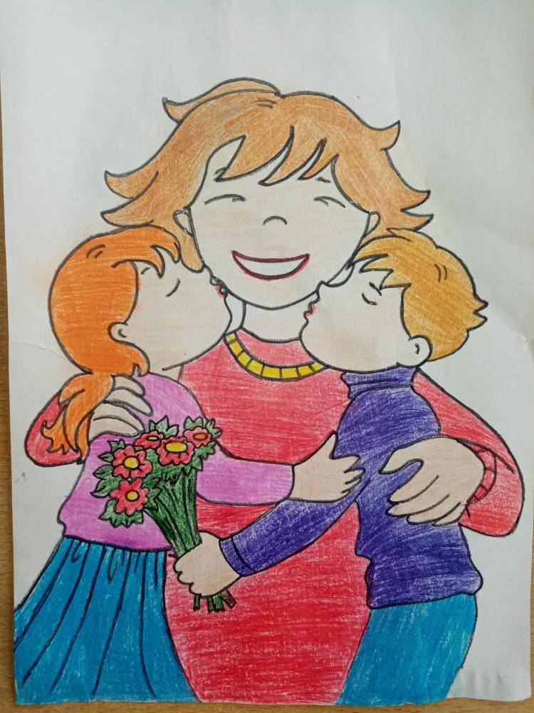 Рисунки ко дню матери для школы