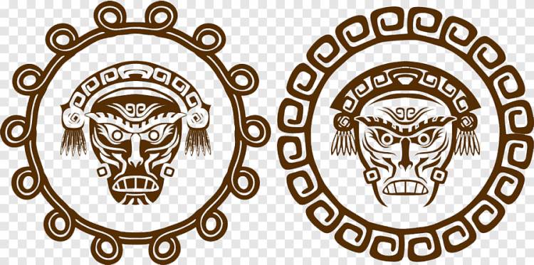 мексика круговой узор люди узор, символ Мексики, мексиканская модель png