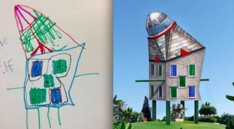 Как рисовать поэтапно карандашом красивый дом