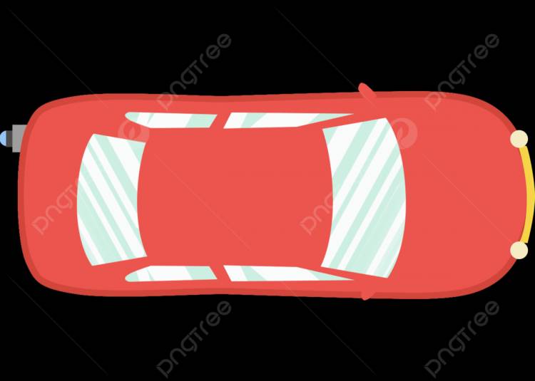 Автомобиль вид сверху красный мультфильм PNG , машина, вид сверху, Sports Car PNG картинки и пнг PSD рисунок для бесплатной загрузки
