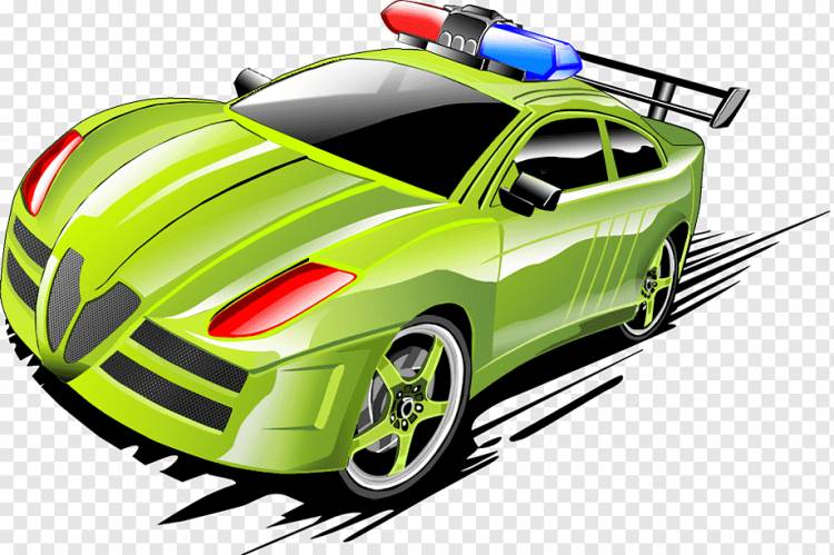 Спортивная машина Полицейская машина, полицейская машина, автокатастрофа, нарисованная, винтажная машина png