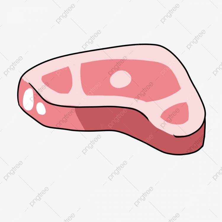 Как нарисовать кусок мяса