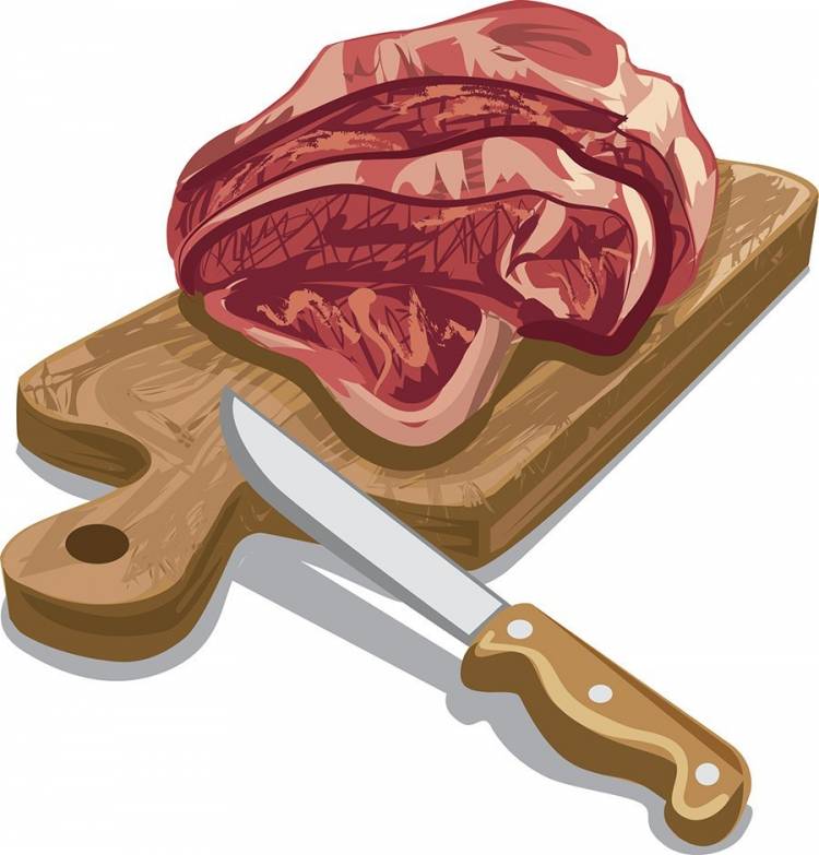 Мясо рисунок карандашом