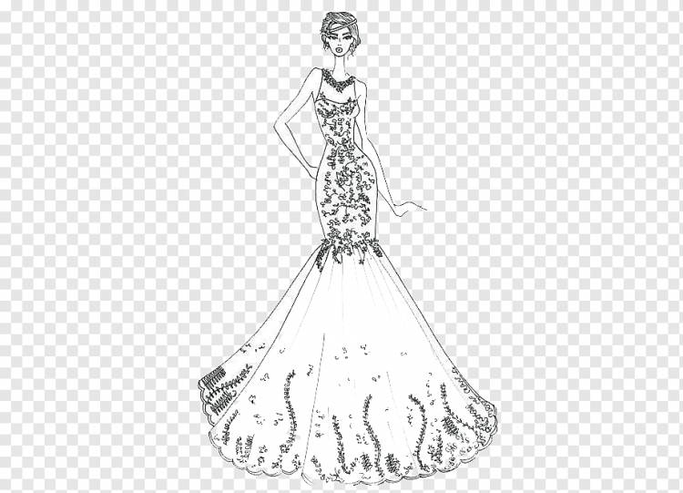 Свадебное платье Бальное платье Sketch, Дизайн костюма, нарисованный, Хэллоуин Костюм, рука png