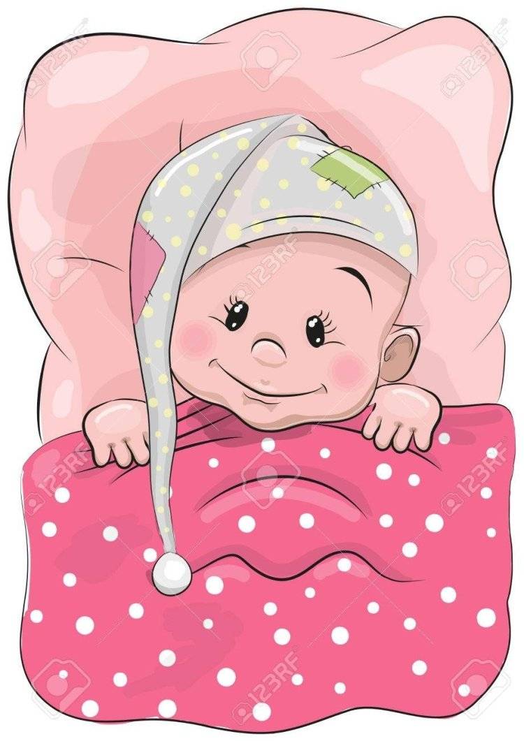 Младенец в пеленке рисунок