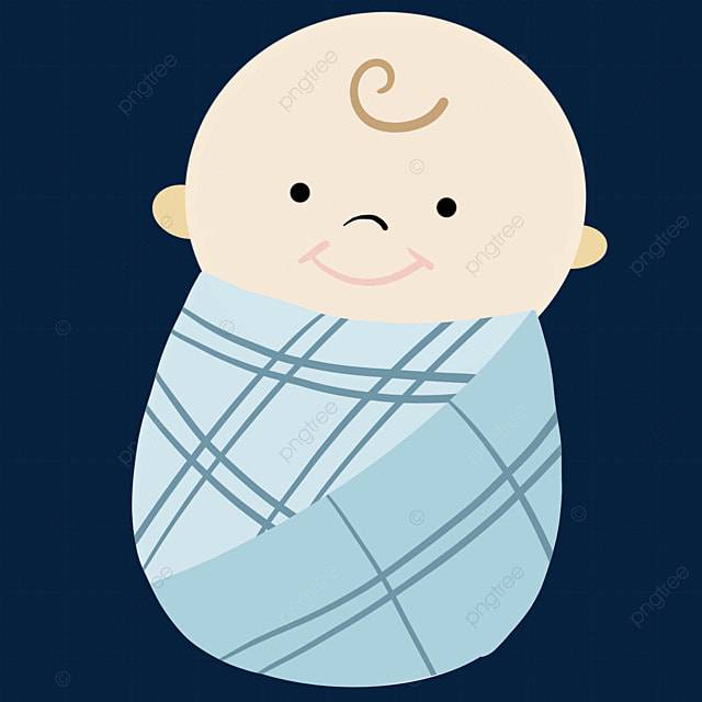 милый мальчик с синим одеялом в рисованном стиле PNG , детка, Новорожденный, ребенок PNG картинки и пнг PSD рисунок для бесплатной загрузки