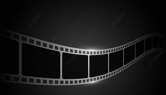 реалистичная кинолента на черном фоне, кино, баннер, плакат фон картинки и Фото для бесплатной загрузки