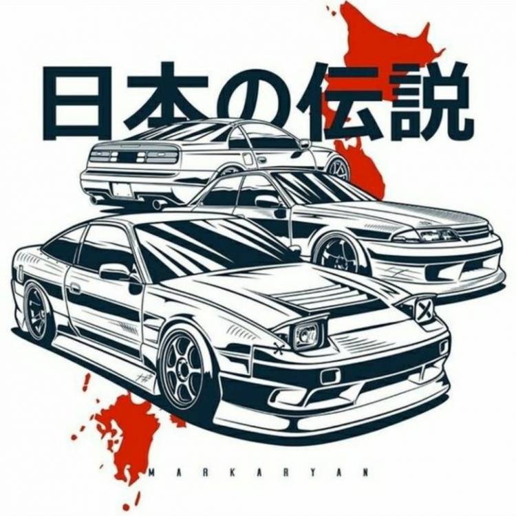 Японские машины рисунки