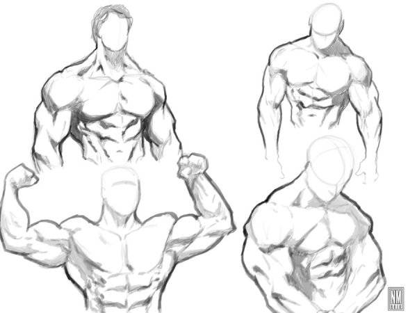 Идеи для срисовки мускулы 