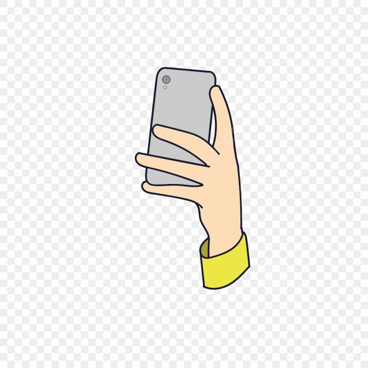 рука держит смартфон PNG , плоское искусство, плоский вектор, рука держит телефон PNG картинки и пнг рисунок для бесплатной загрузки