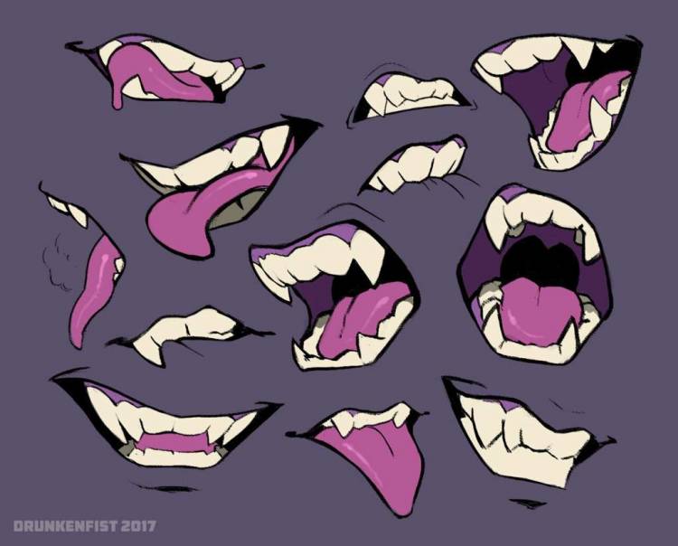 Рисунок открытого рта