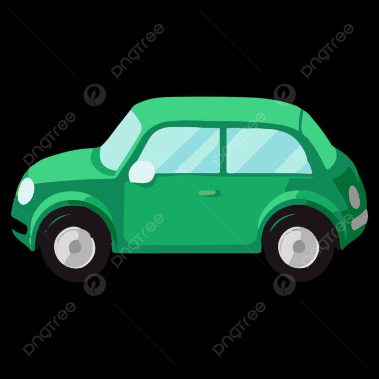 зеленый седан значок логотип автомобиля авто вид сбоку вектор PNG , компактный автомобиль мультфильм, зеленый