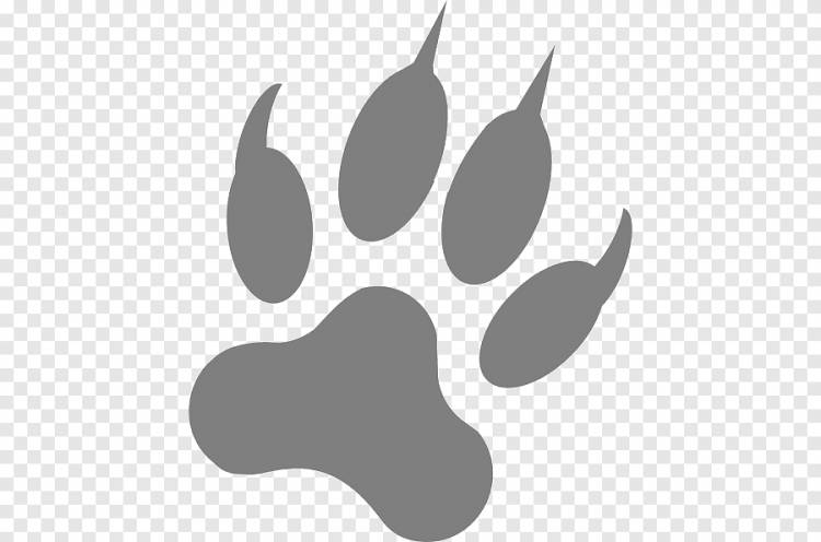 Собачья лапа Footprint Claw, Wolf Art, домашнее животное, черный png