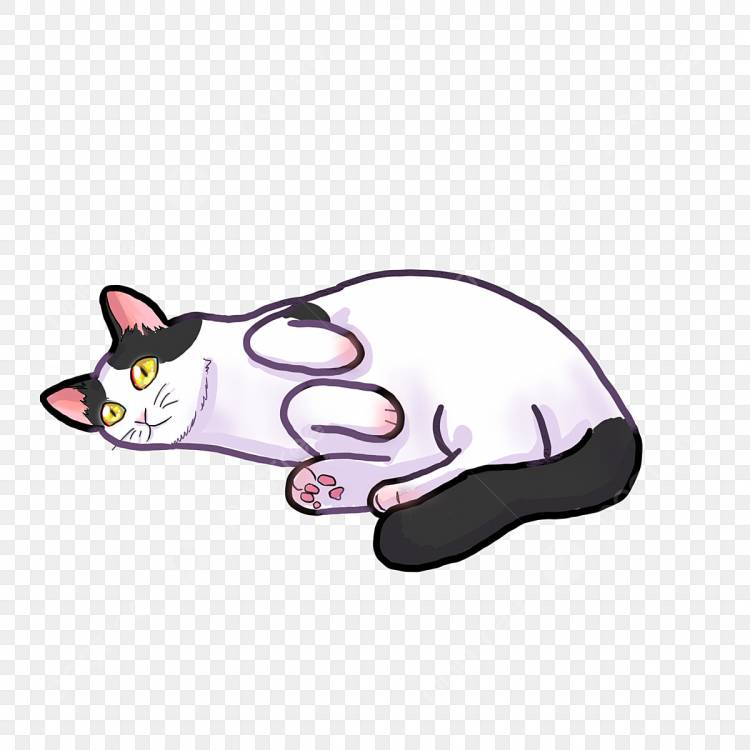 Нарисованная рукой иллюстрация животного кота коммерчески элемент PNG , Рисованной, котенок, животное PNG картинки и пнг PSD рисунок для бесплатной загрузки