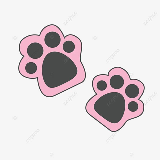 отпечатки лап розовых кошек PNG , нарисованный кошачий коготь, Мультфильм рука рисунок, окрашенный PNG картинки и пнг рисунок для бесплатной загрузки